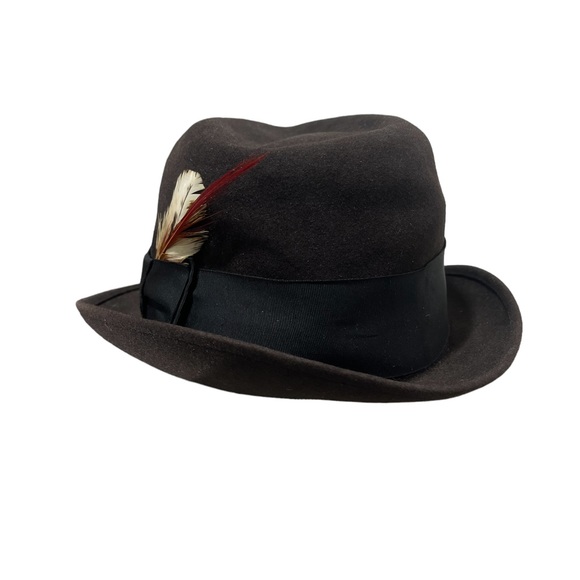Knox New York Madison Ave Brown Fedora. Vintage. Dark brown. - Picture 3 of 11